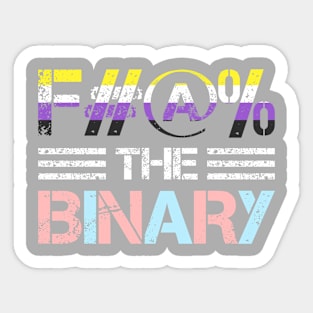 F#@% the Binary Censored Sticker